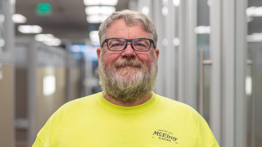 Shawn O’Malley, McElroy Electric safety manager, celebrates 25 years with McElroy’s on November 16, 2025.