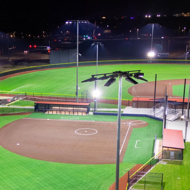 LED sports lights are brighter and longer lasting.