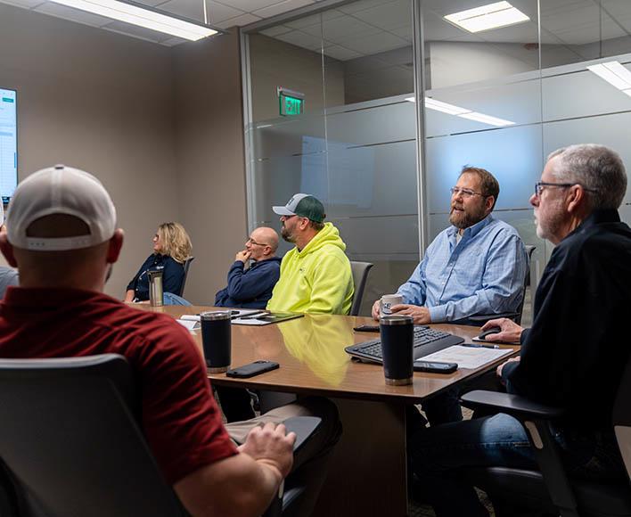 Preconstruction meeting at McElroy Electric.