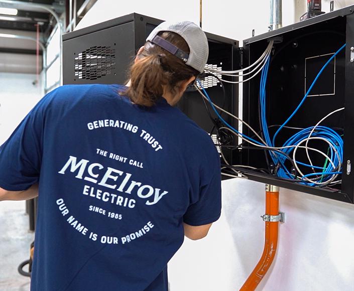 McElroy Electric can do everything regarding fiber optic cable – expertly and economically.